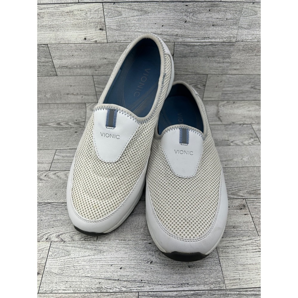 Vionic 331Heritage 9013 White Mesh Slip On Athletic Shoes Women's Size 11